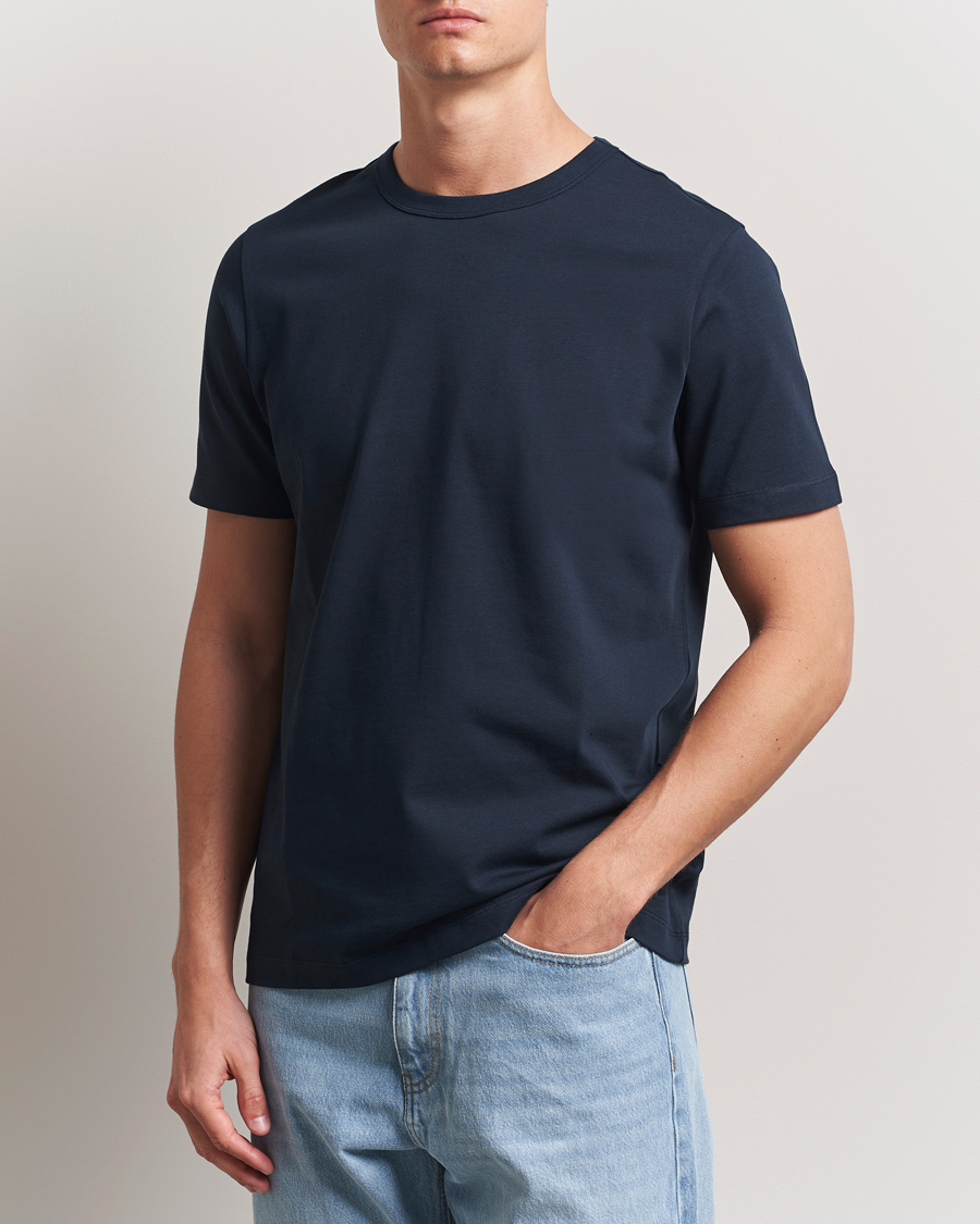 Men | T-Shirts | A Day's March | Heavyweight T-Shirt Navy