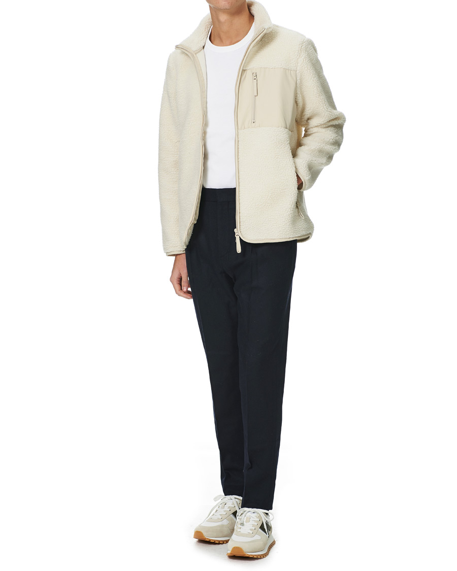 Men | Departments | A Day's March | Granån Recycled Fleece Jacket Off White