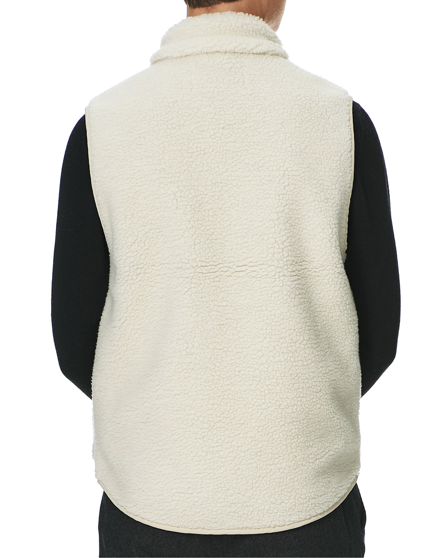 Men | Sweaters & Knitwear | A Day's March | Arvån Recycled Fleece Vest Off White
