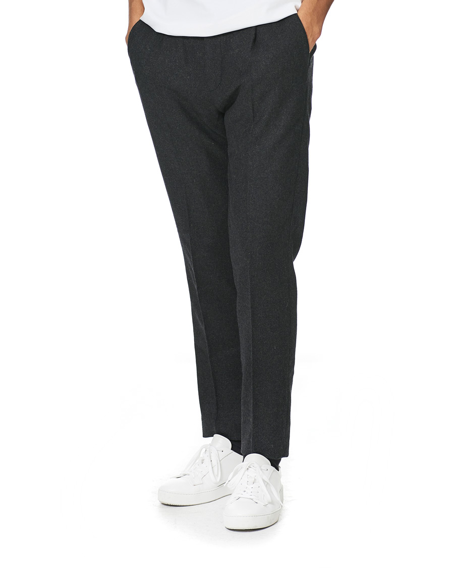 Men | Trousers | A Day's March | Crovie Wool Trousers Grey Melange