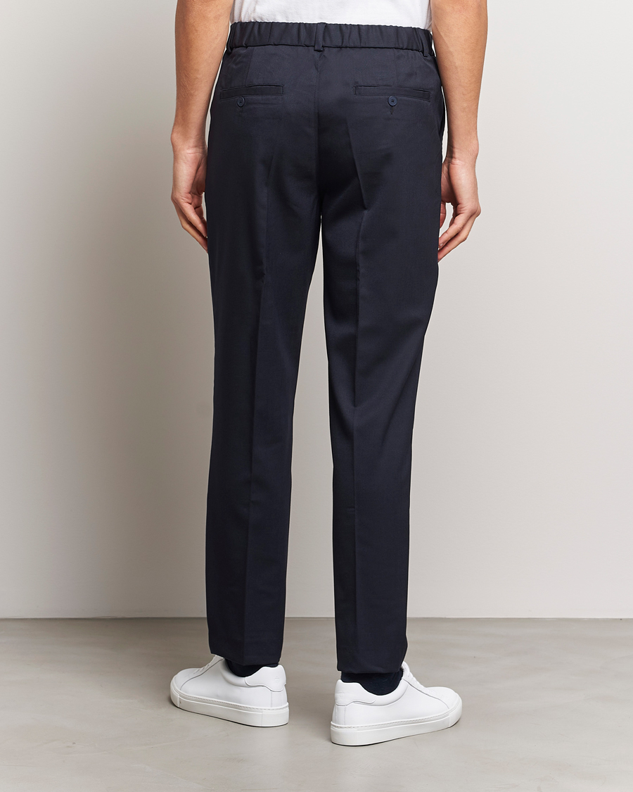 Men | Trousers | A Day's March | Smart Trousers Wool Twill Navy