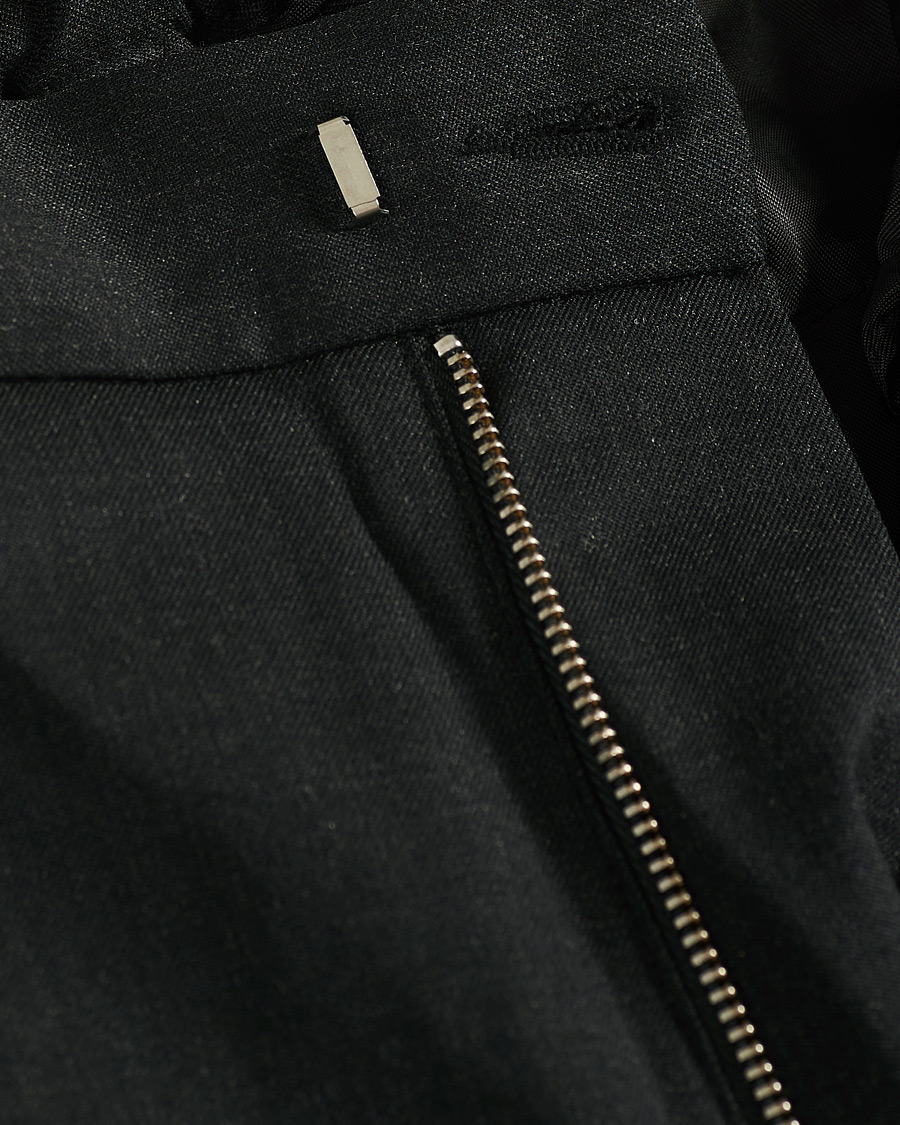 Men | Trousers | A Day's March | Smart Trousers Wool Twill Charcoal