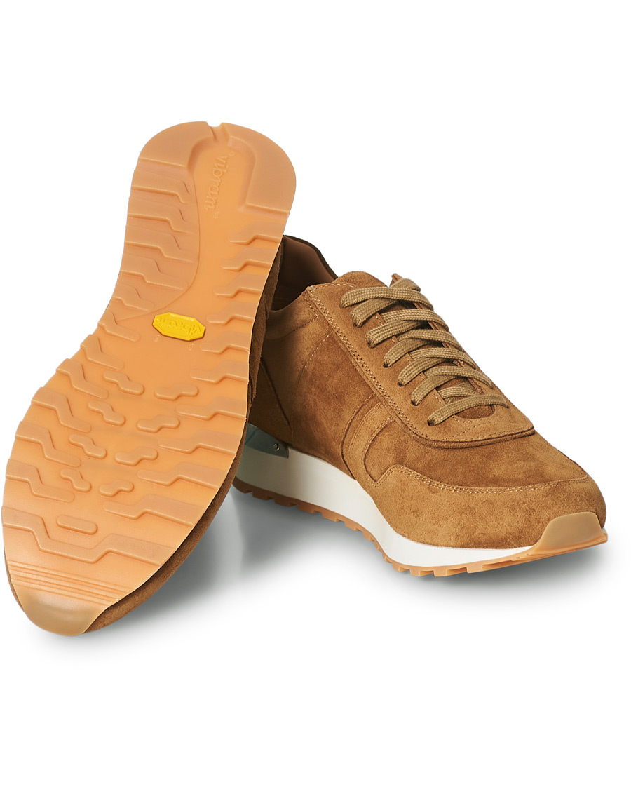 Men | Ralph Lauren Purple Label Ethan Running Sneakers Brown Suede | Ralph Lauren Purple Label | Ethan Running Sneakers Brown Suede