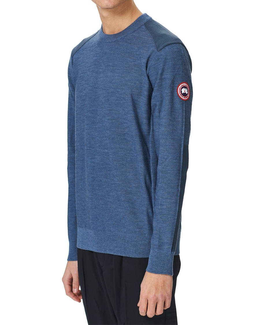 Men | Sweaters & Knitwear | Canada Goose | Dartmouth Crew Neck Sweater Ozone Blue Heather