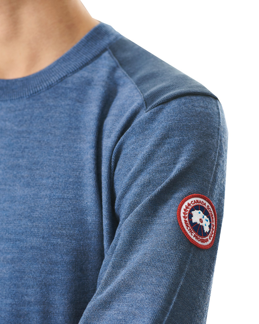 Men | Sweaters & Knitwear | Canada Goose | Dartmouth Crew Neck Sweater Ozone Blue Heather