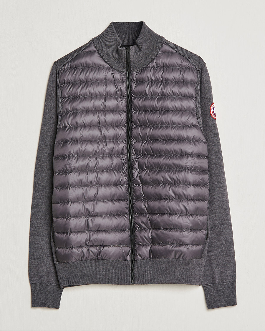 Men |  | Canada Goose | Hybridge Knit Packable Jacket Iron Grey