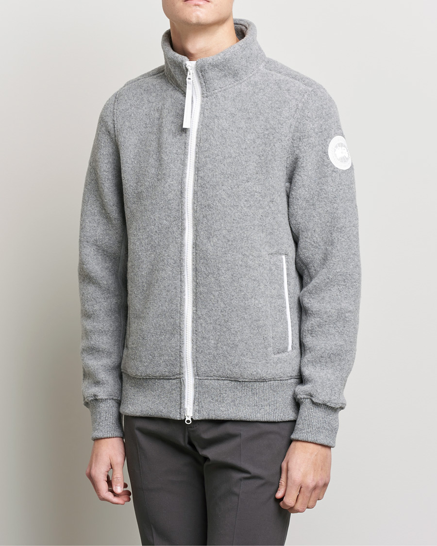 Men | Sweaters & Knitwear | Canada Goose | Lawson Fleece Full Zip Greige