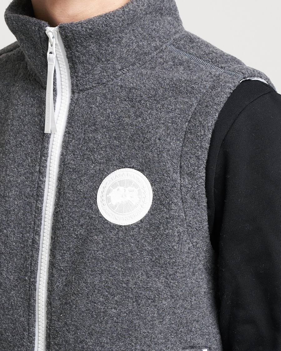 Men | Coats & Jackets | Canada Goose | Mersey Fleece Vest Quarry Grey