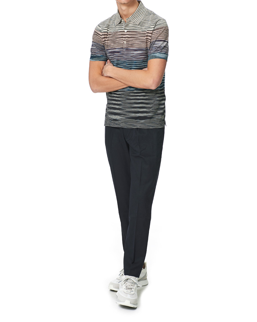 Men | Polo Shirts | Missoni | Degradé Knitted Short Sleeve Polo Multicolour