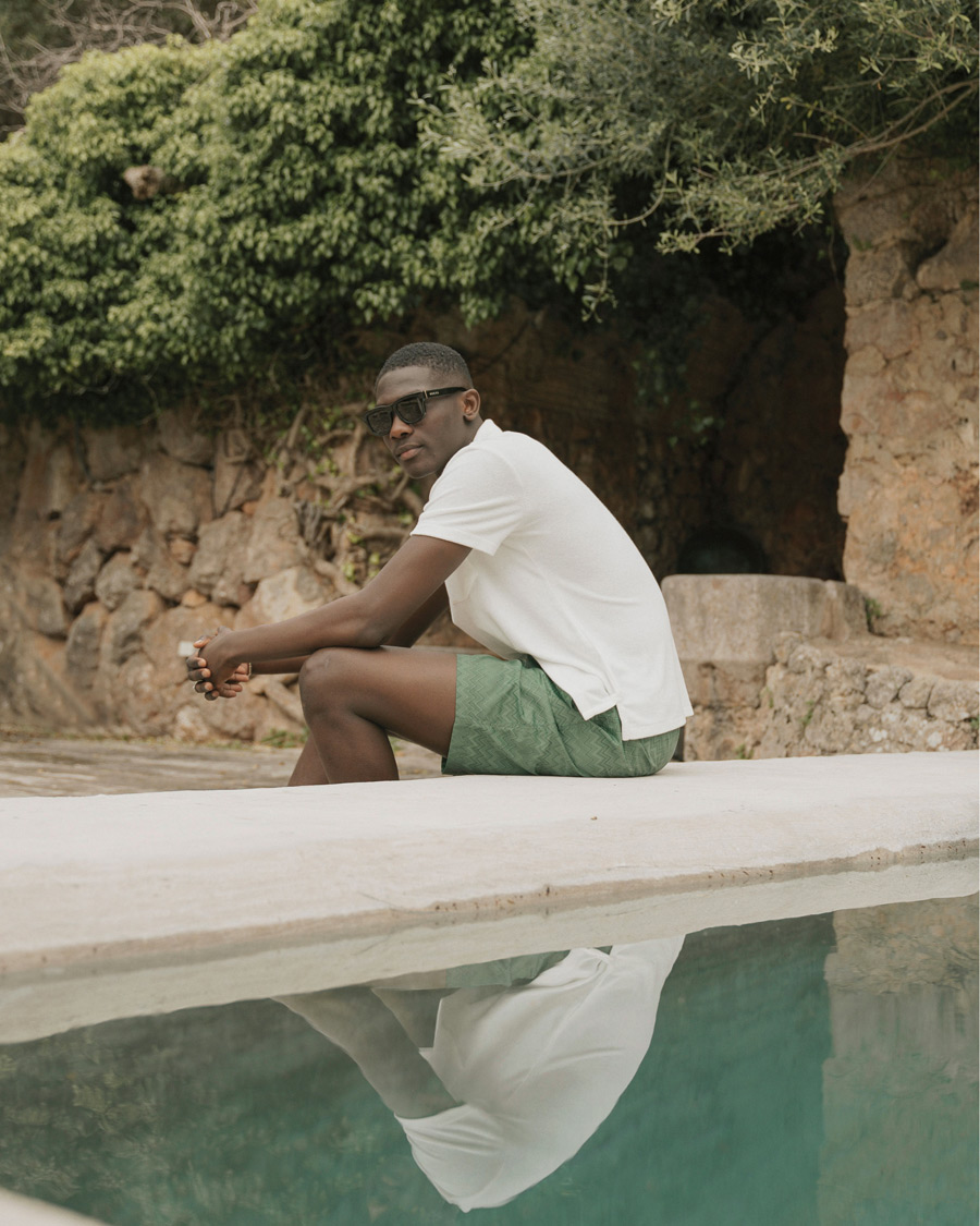 Men | Swimwear | Missoni | Tonal Zig Zag Swim Shorts Dark Green