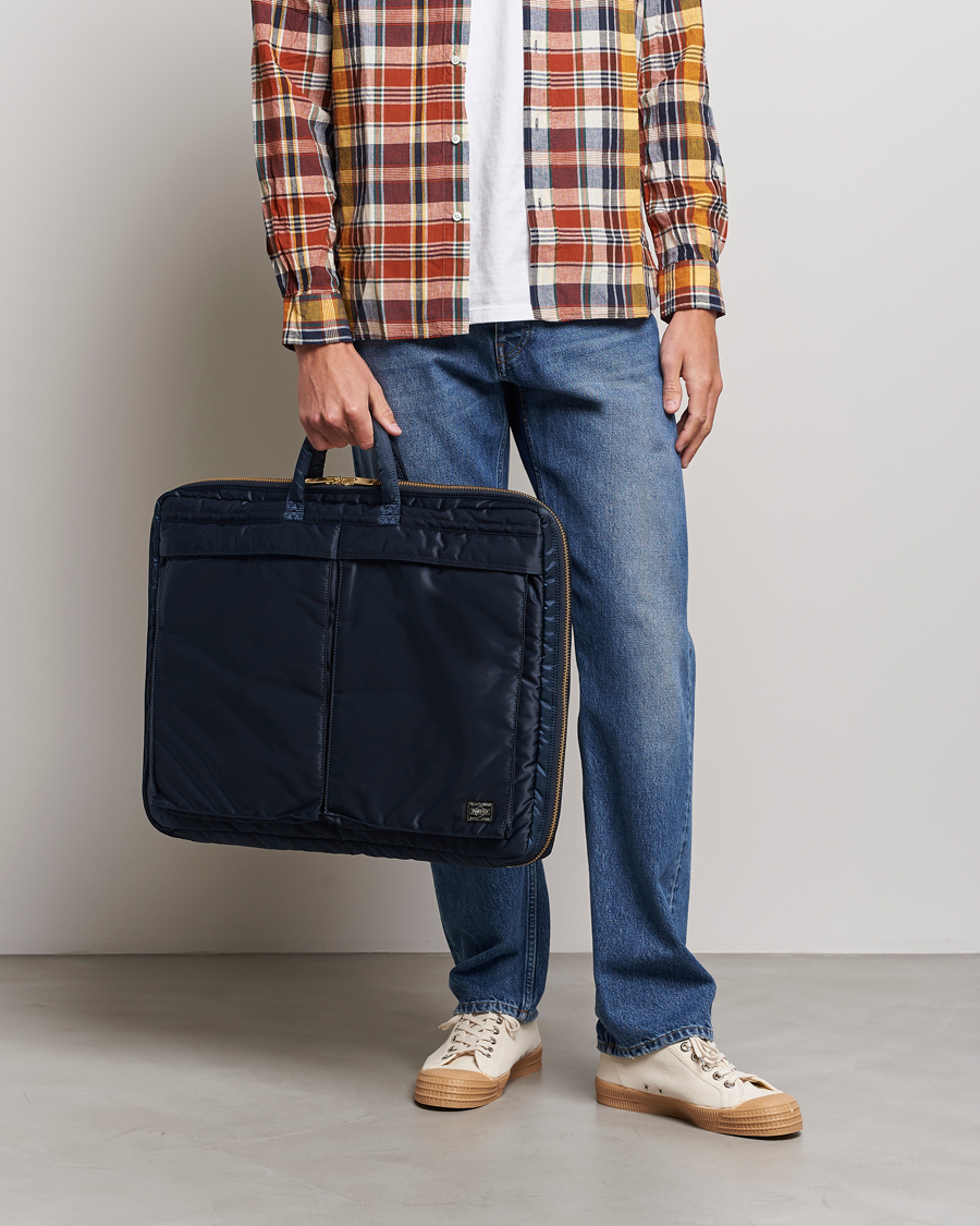 Men | Porter-Yoshida & Co. Tanker Garment Bag Iron Blue | Porter-Yoshida & Co. | Tanker Garment Bag Iron Blue