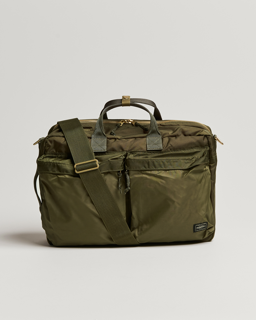 Men | Bags | Porter-Yoshida & Co. | Force 3Way Briefcase Olive Drab