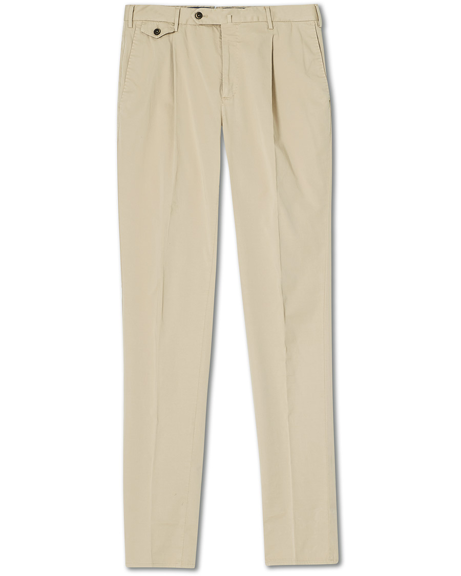 Men |  | PT01 | Gentleman Fit Cotton Trousers Beige