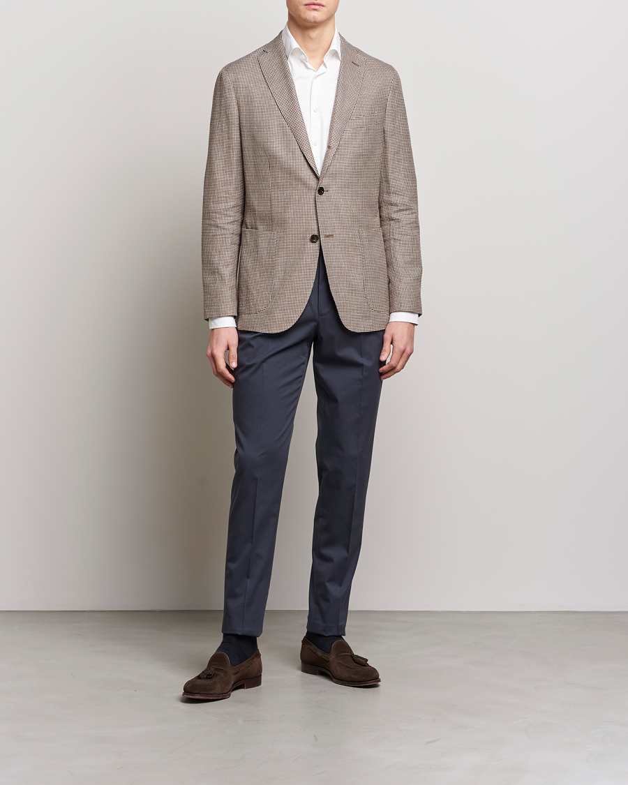 Men | Trousers | PT01 | Gentleman Fit Silkochino Trousers Navy