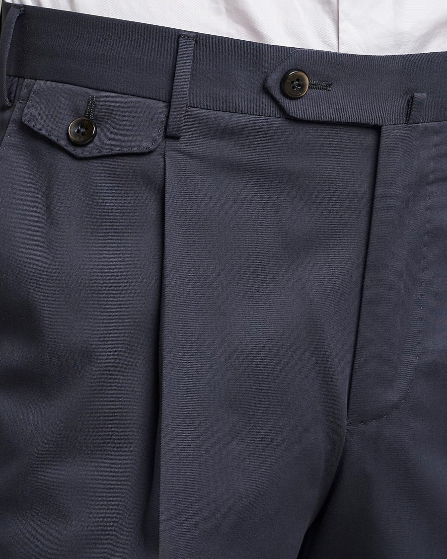 Men | Trousers | PT01 | Gentleman Fit Silkochino Trousers Navy