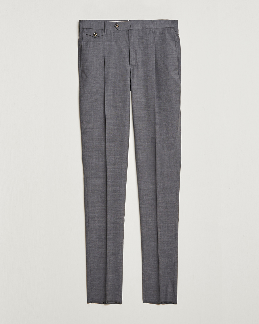 Men | Trousers | PT01 | Gentleman Fit Wool Trousers Medium Grey