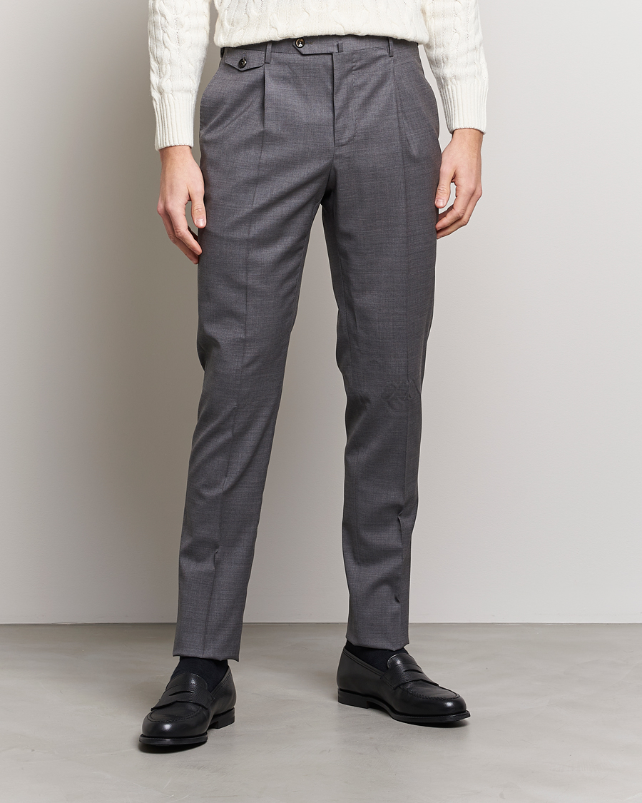 Men |  | PT01 | Gentleman Fit Wool Trousers Medium Grey