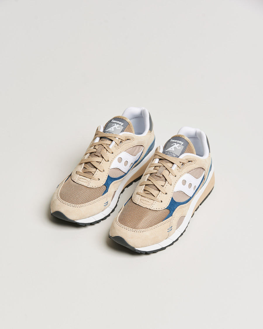 Men | Saucony Shadow 6000 Sneaker Sand/Navy | Saucony | Shadow 6000 Sneaker Sand/Navy