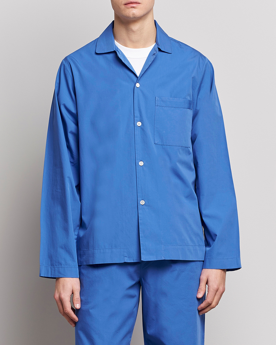 Men | Tekla Poplin Pyjama Shirt Royal Blue | Tekla | Poplin Pyjama Shirt Royal Blue