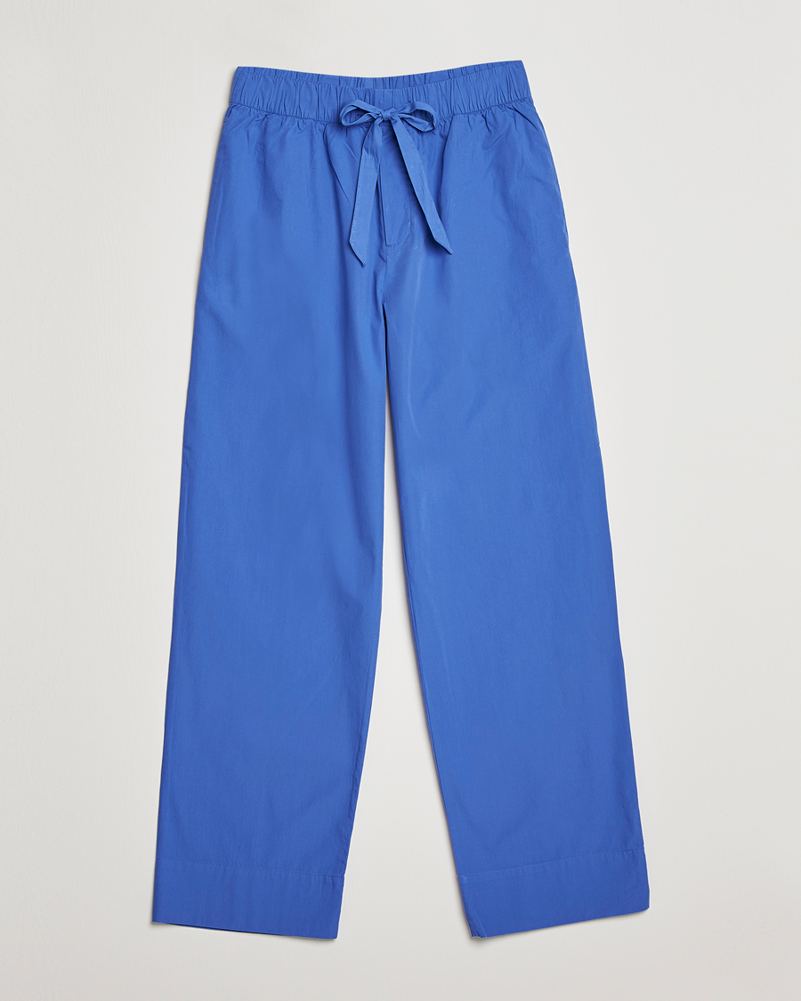 Tekla Poplin Pyjama Pants Royal Blue at CareOfCarl.com