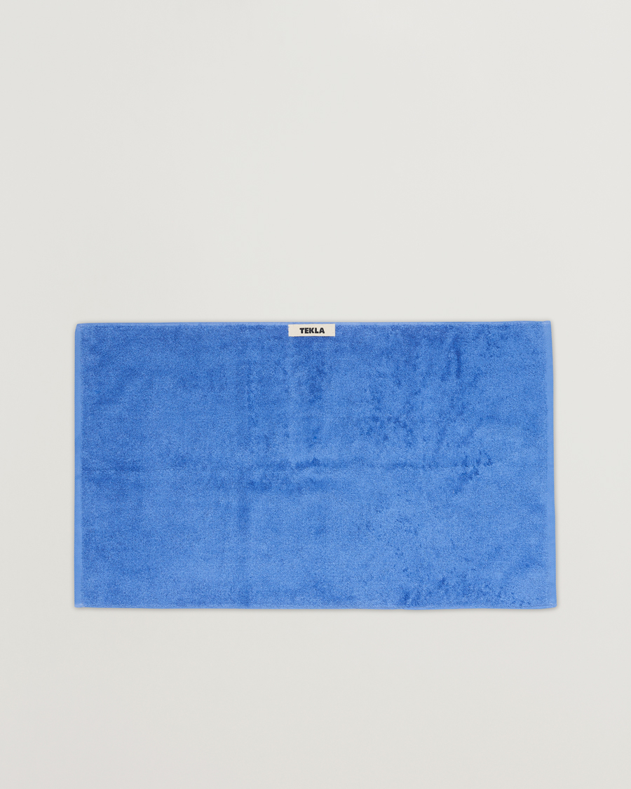 Men | Towels | Tekla | Organic Terry Hand Towel Clear Blue