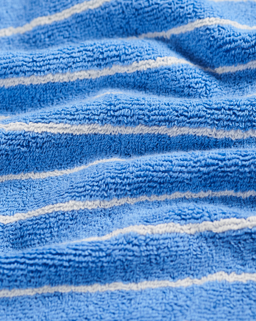 Men | Home | Tekla | Organic Terry Hand Towel Clear Blue Stripes
