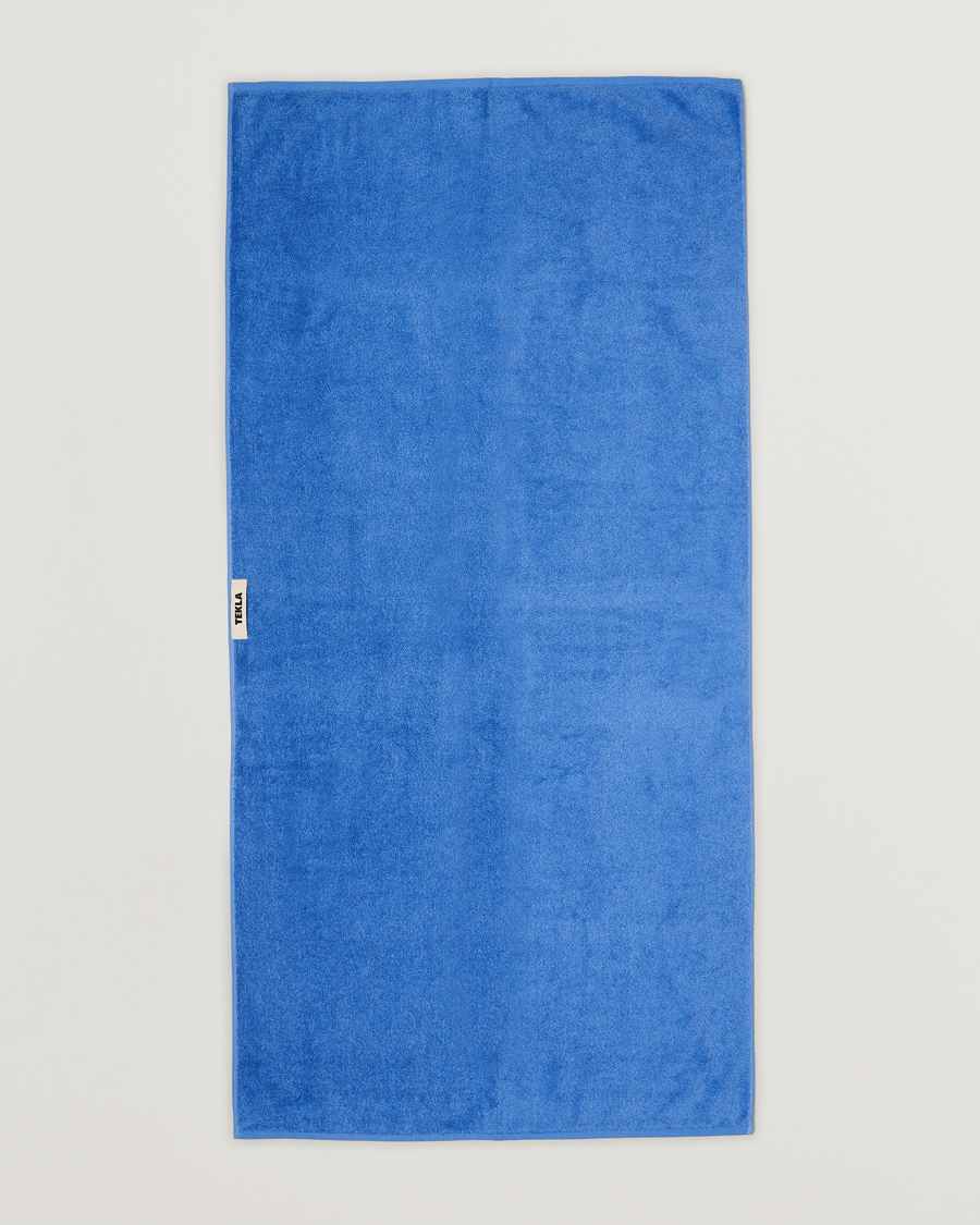 Men |  | Tekla | Organic Terry Bath Towel Clear Blue