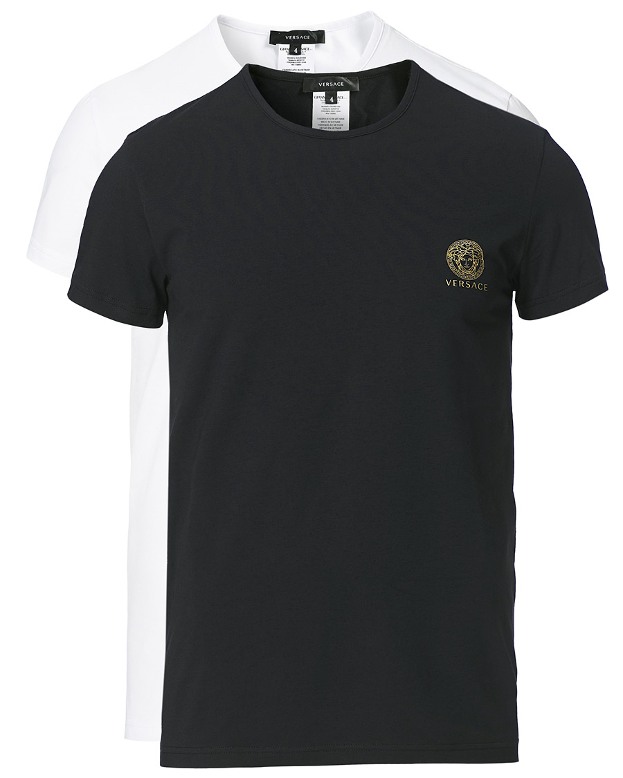 Men | T-Shirts | Versace | 2-Pack Medusa Tee Black/White