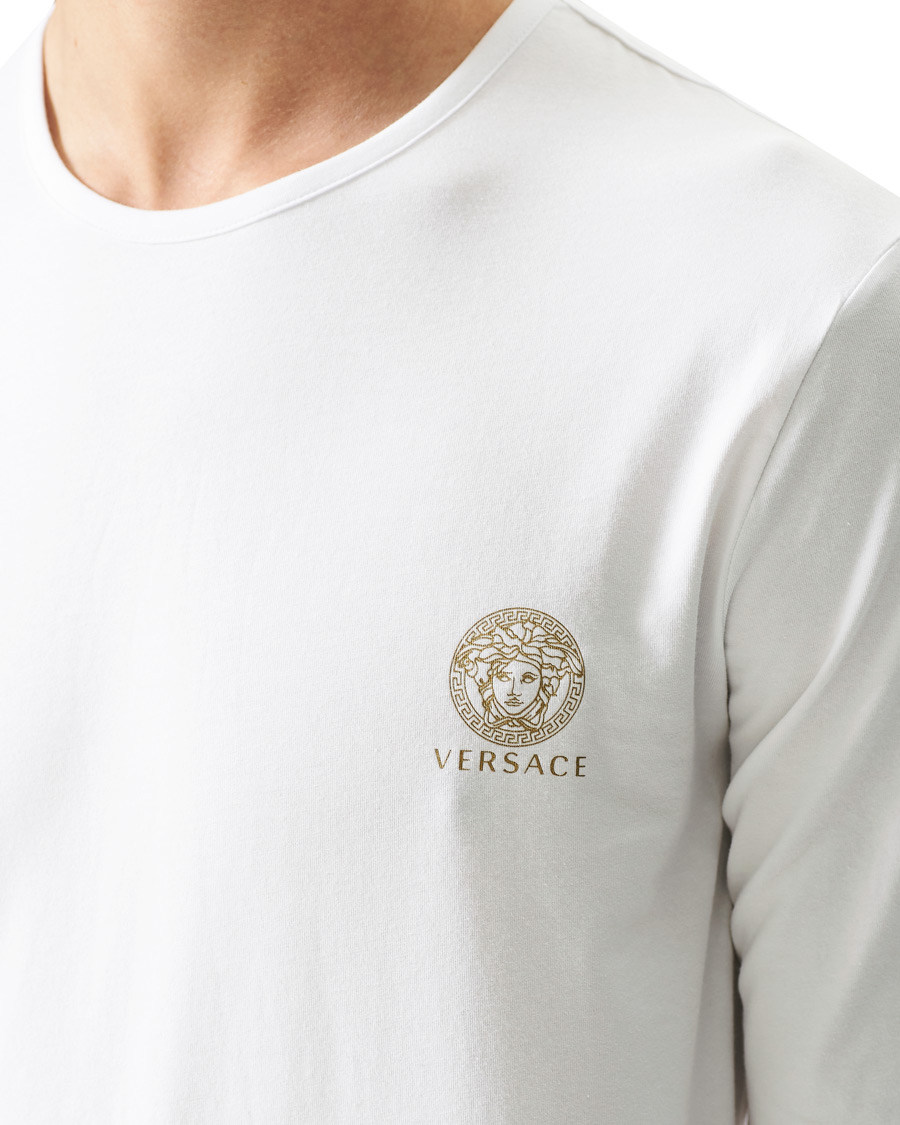 Men | T-Shirts | Versace | Medusa Long Sleeve Tee White