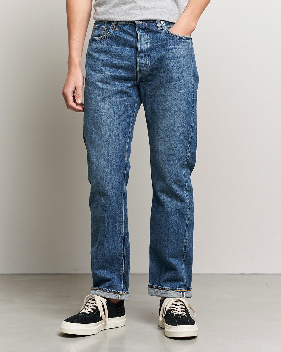 Men | Straight leg | orSlow | Straight Fit 105 Selvedge Jeans 2 Year Wash