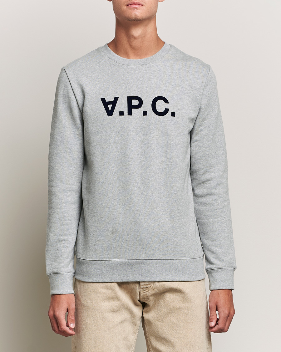 Men | Sweaters & Knitwear | A.P.C. | VPC Sweatshirt Heather Grey