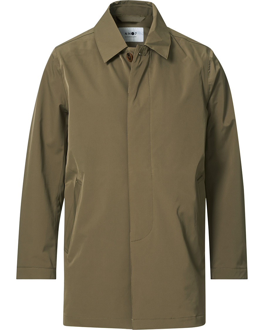 Men | Coats & Jackets | NN07 | Kim Waterproof Car Coat Khaki Grey