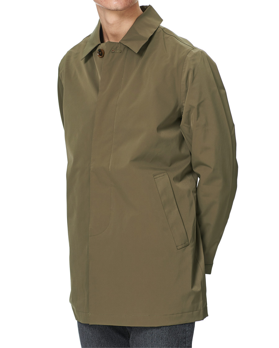 Men | Coats & Jackets | NN07 | Kim Waterproof Car Coat Khaki Grey