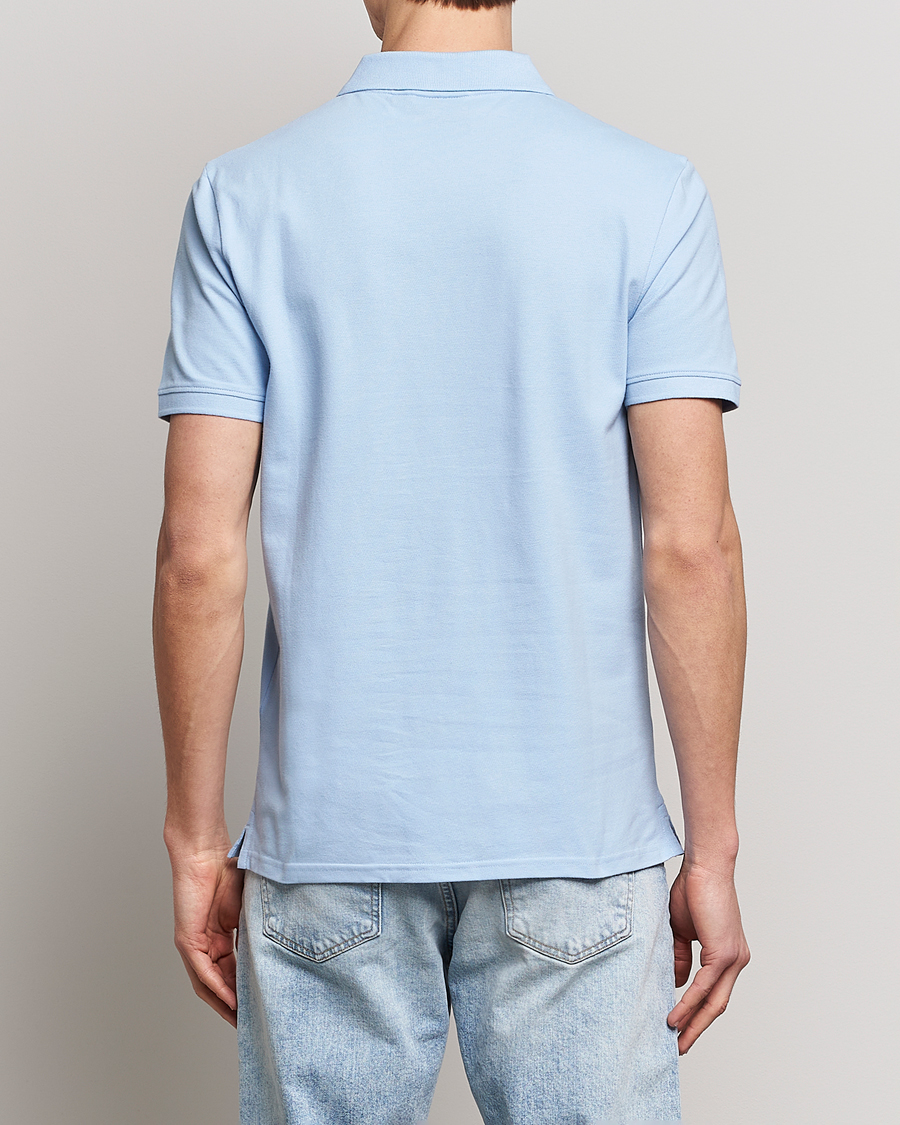 Men | Polo Shirts | Lyle & Scott | Plain Pique Polo Light Blue