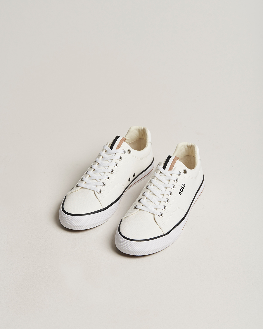 Men | Shoes | BOSS BLACK | Aiden Canvas Sneaker White