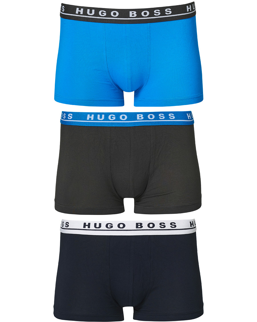 Men |  | BOSS | 3-Pack Trunk Boxer Shorts Grey/Navy/Blue