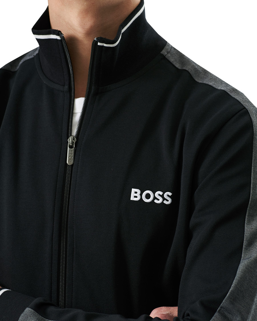 Men | Sweaters & Knitwear | BOSS BLACK | BOSS Tracksuit Jacket Black