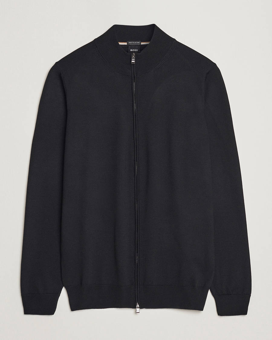 Men |  | BOSS | Balonso Full-Zip Sweater Black