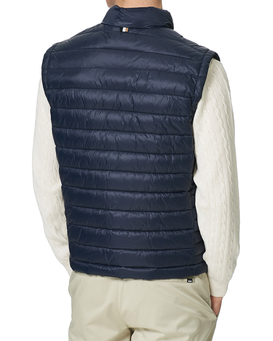 Men | Gilets | BOSS BLACK | Calano Down Vest Dark Blue