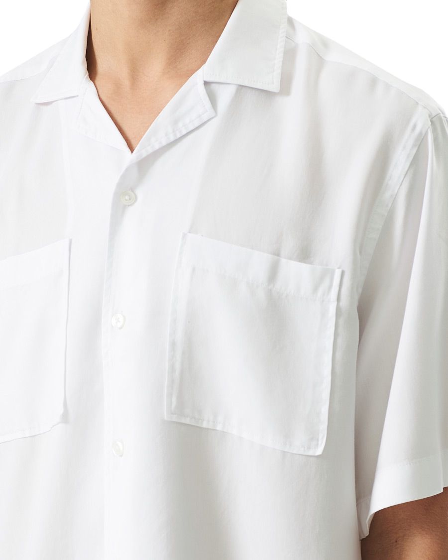 Men | Shirts | BOSS BLACK | BOSS Lars Resort Collar Short Sleeve Shirt White