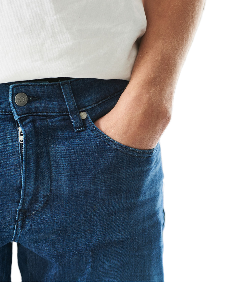 Men | Jeans | BOSS BLACK | BOSS Delaware3 Slim Fit Stretch Jeans Medium Blue