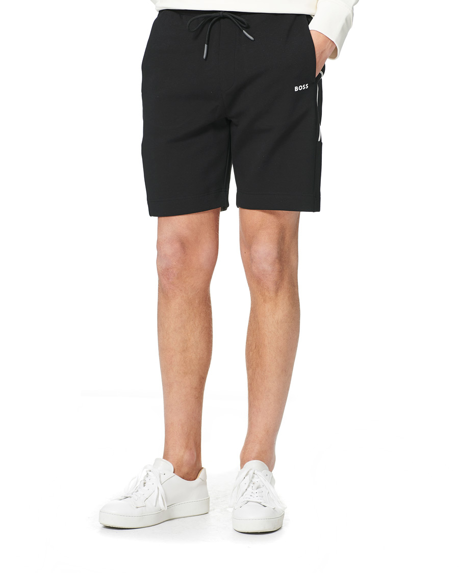 Men | Shorts | BOSS GREEN | BOSS Athleisure Headlo Sweatshorts Black
