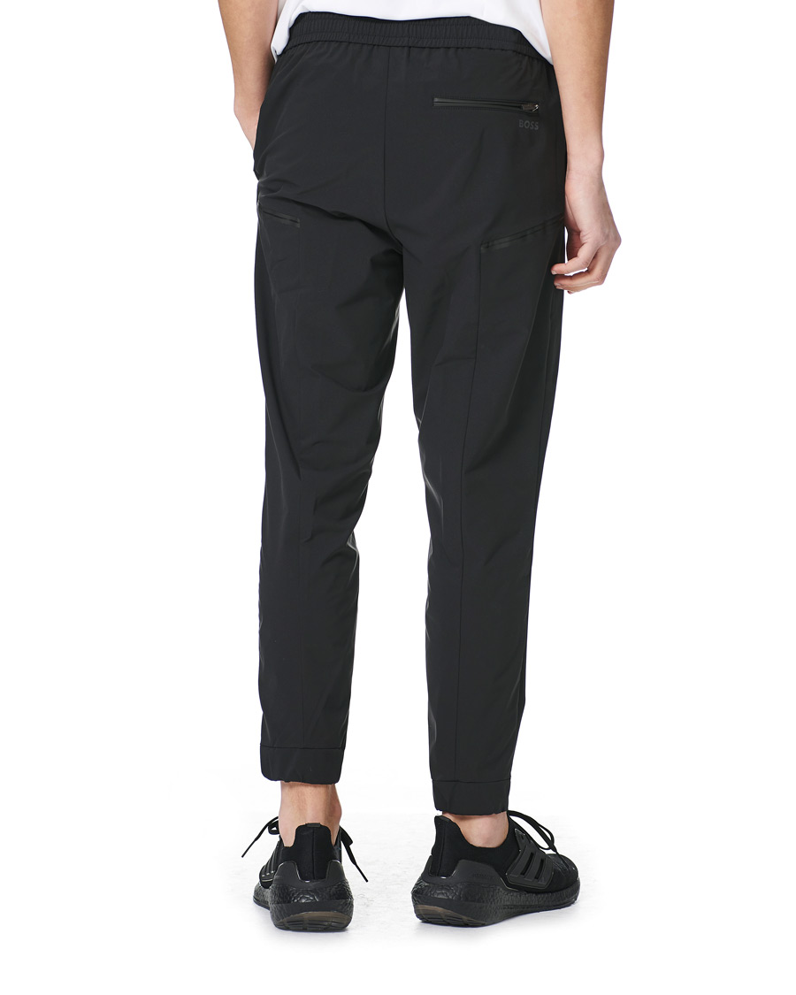 Men | Trousers | BOSS GREEN | BOSS Athleisure Shinobi Taped Logo Pants Black