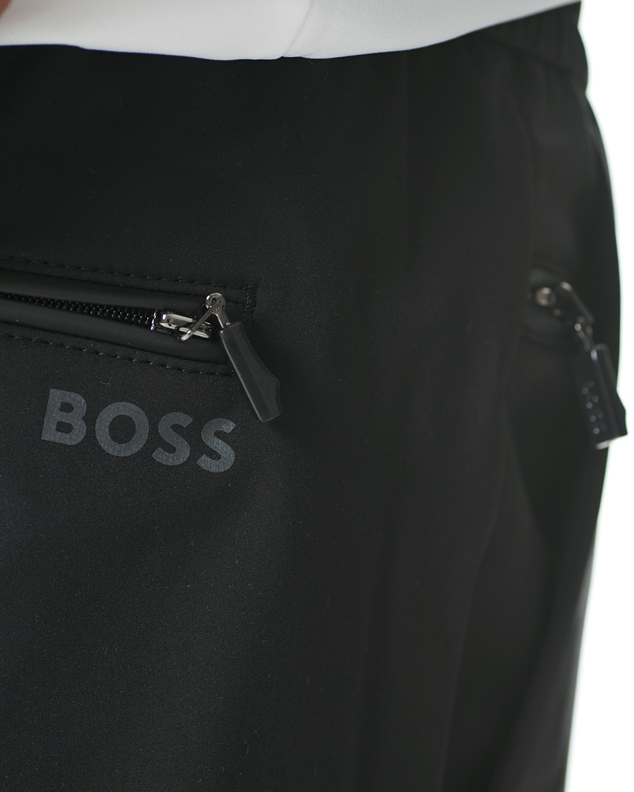 Men | Trousers | BOSS GREEN | BOSS Athleisure Shinobi Taped Logo Pants Black