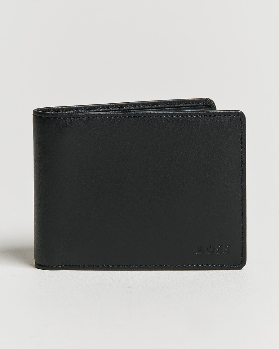 Men | Bi-fold & Zip Wallets | BOSS | Arezzo Wallet Black