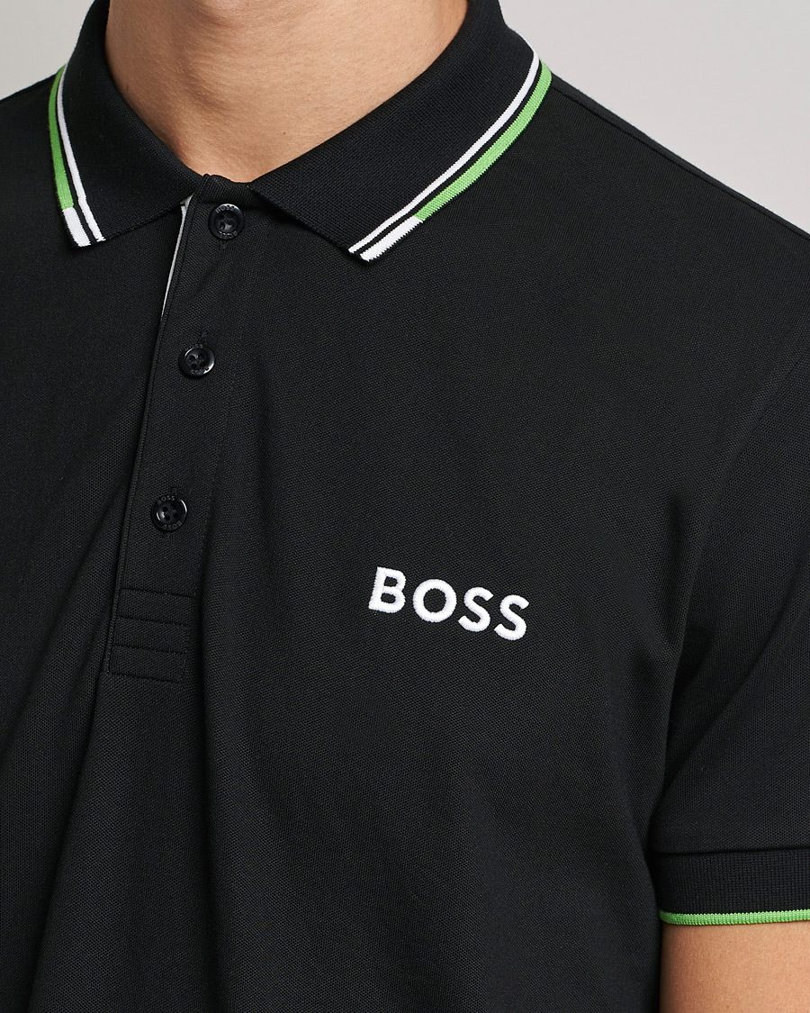 Men | Polo Shirts | BOSS Athleisure | Paddy Pro Piké Black