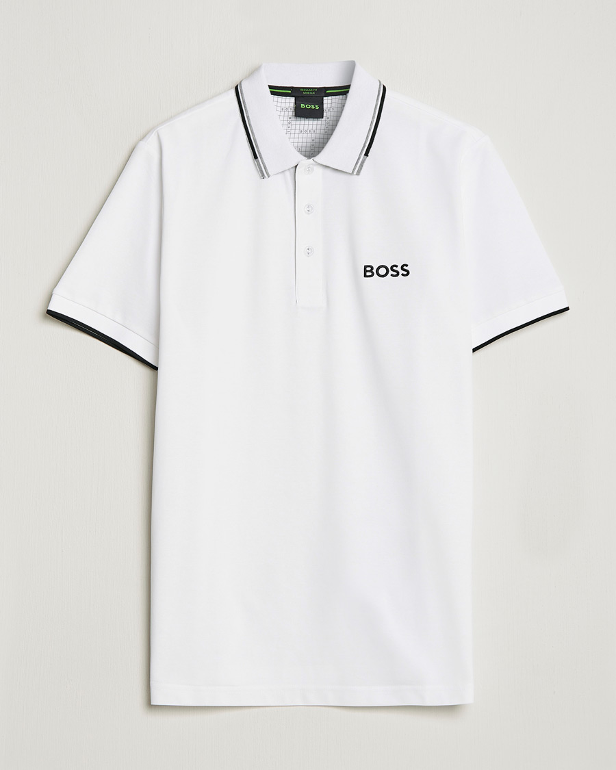 Men | Polo Shirts | BOSS Athleisure | Paddy Pro Piké White