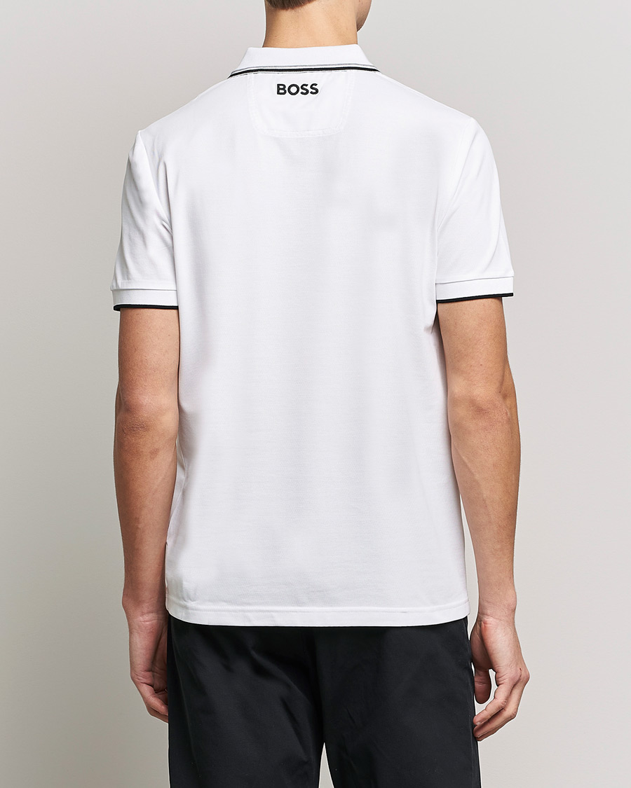 Men | Polo Shirts | BOSS Athleisure | Paddy Pro Piké White