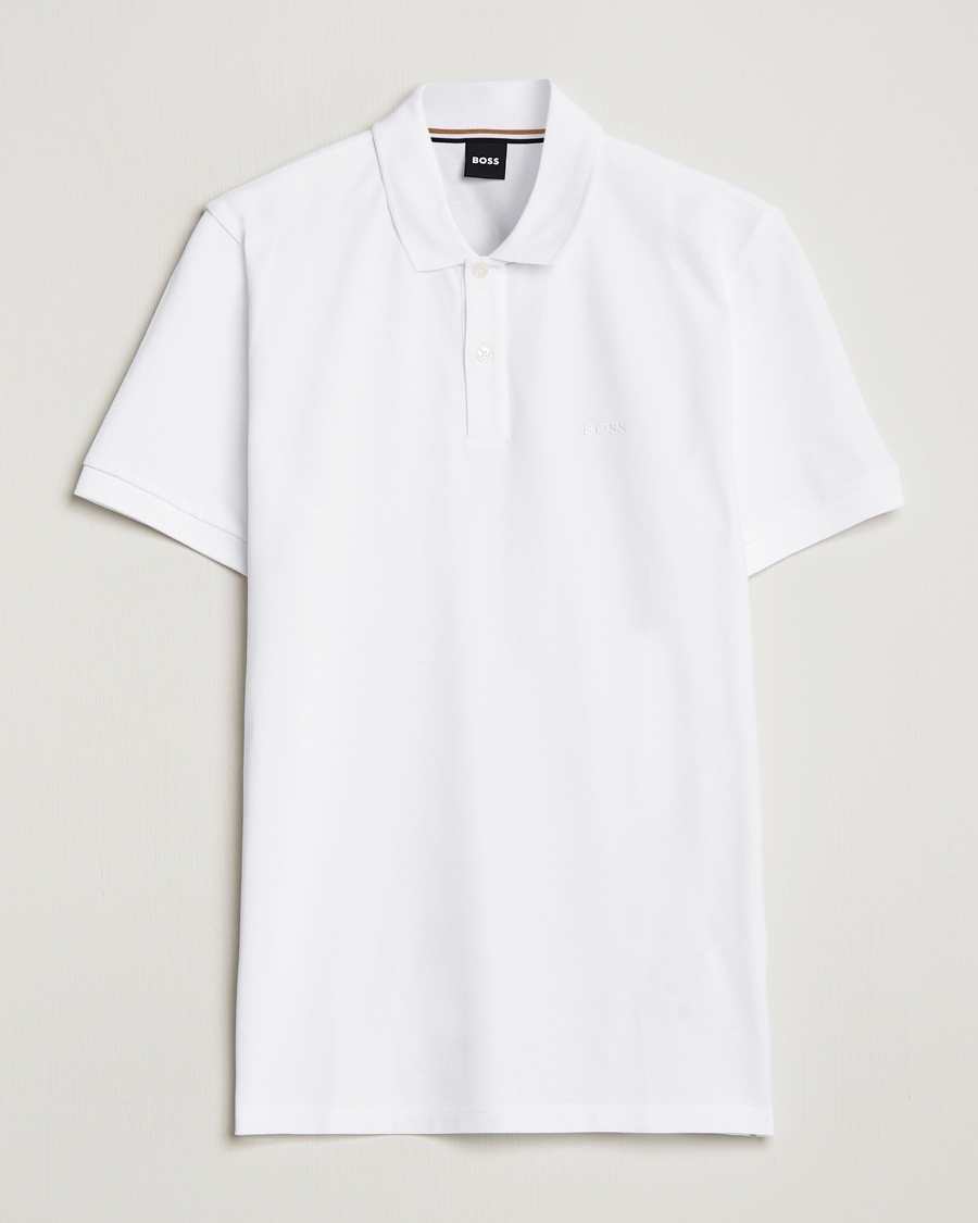Men | Polo Shirts | BOSS BLACK | Pallas Polo White