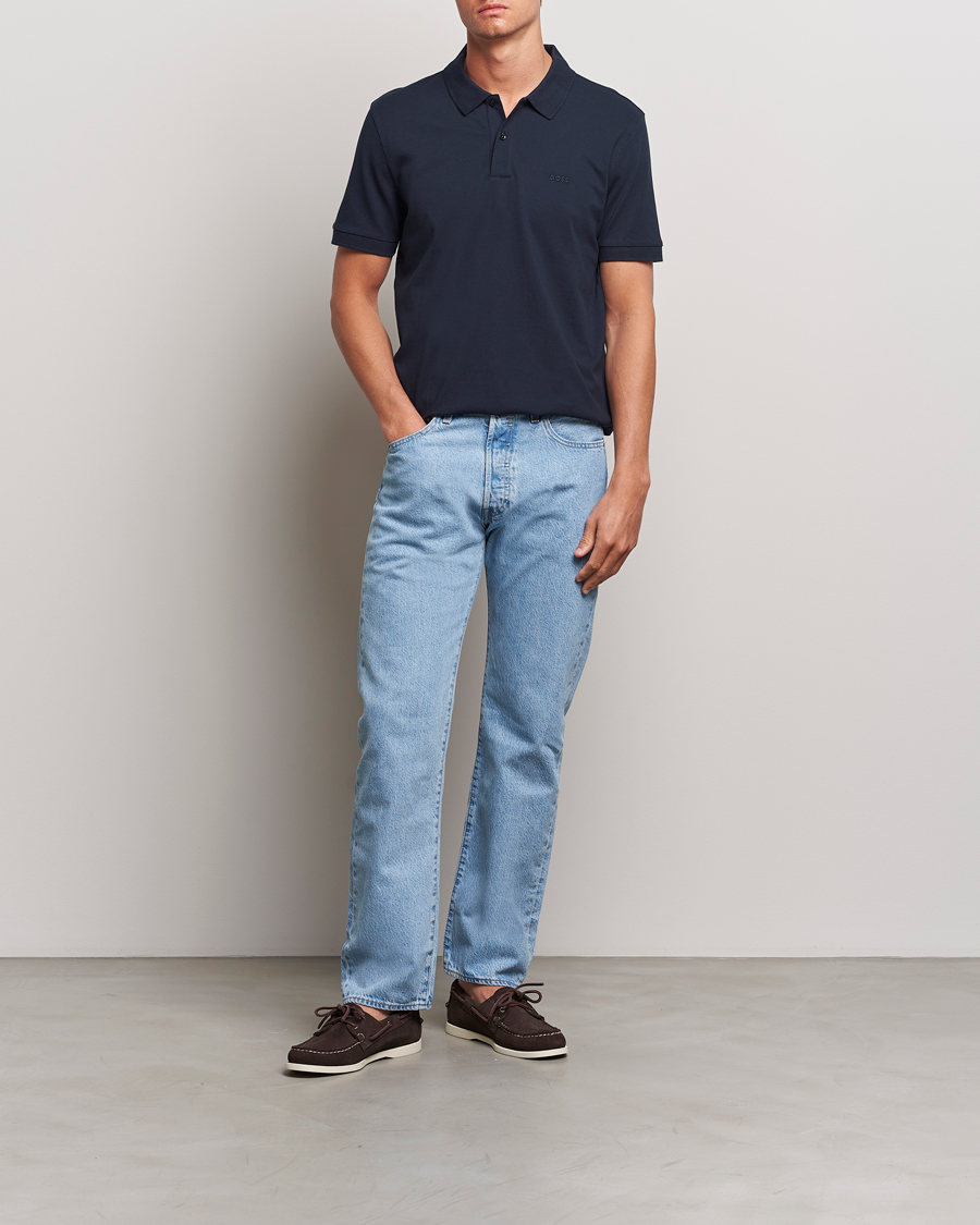 Men | Polo Shirts | BOSS BLACK | Pallas Polo Dark Blue